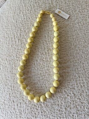 Gorjana Lemon Yellow Beaded Necklace